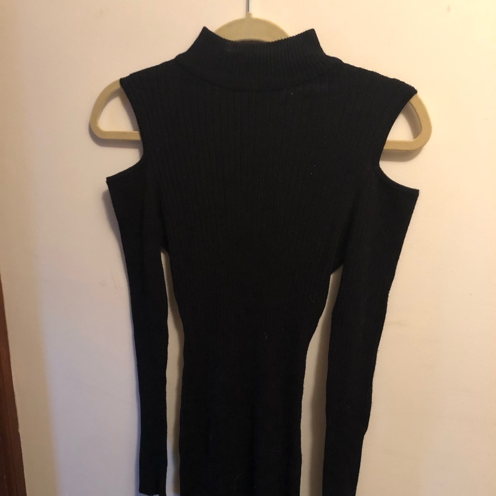 Black Turtleneck Sweater Dress